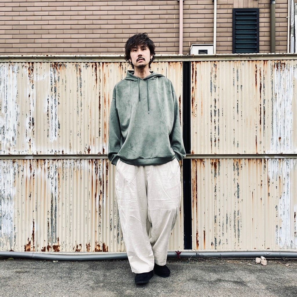 麂皮寬鬆褲 #象牙色 [FW25-B12]