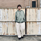 麂皮寬鬆褲 #象牙色 [FW25-B12]