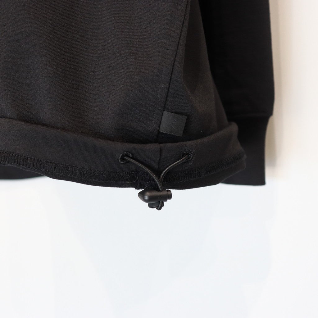 TECH DRAWSTRING TEE L/S #BLACK [BE-31025W]
