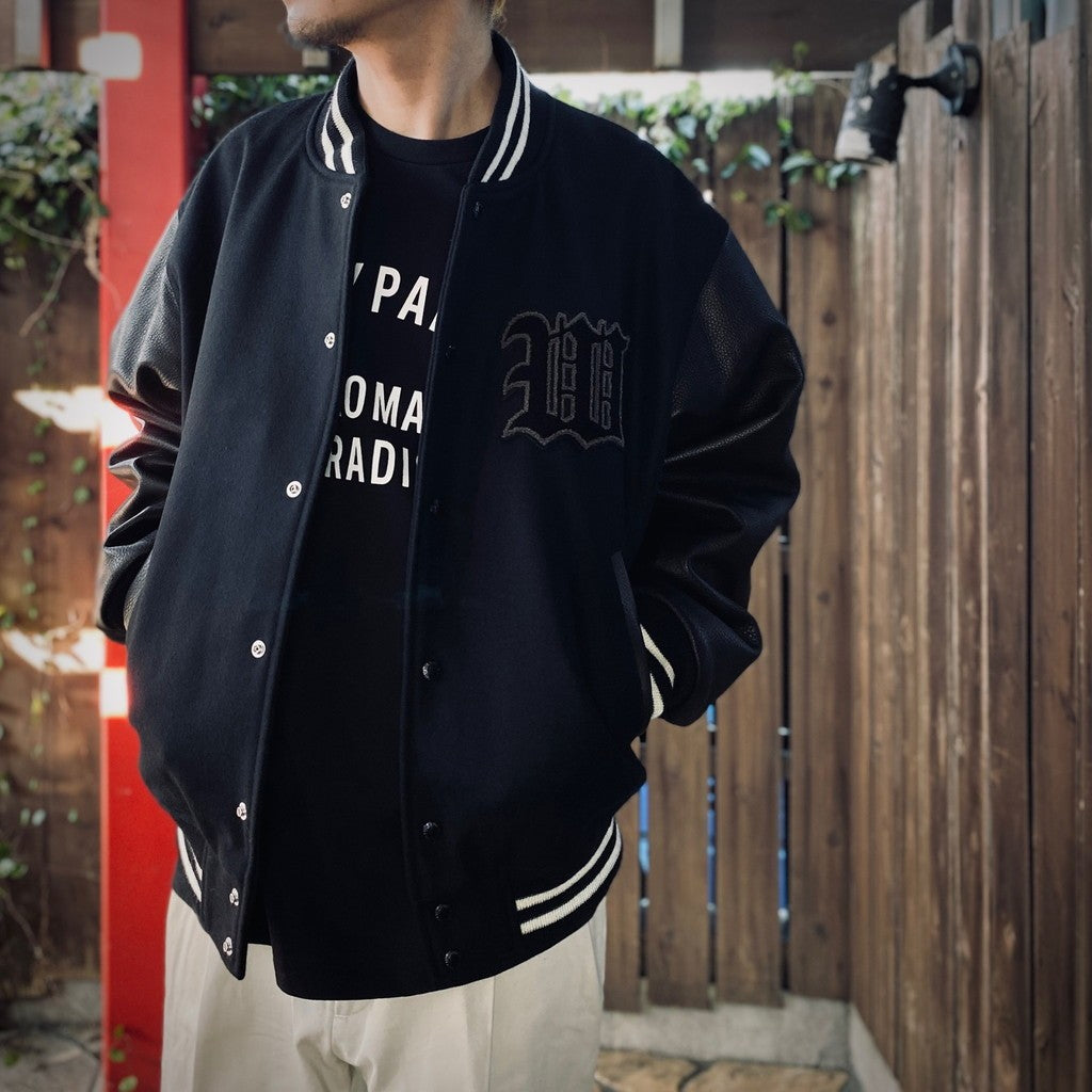 WASHED HEAVY WEIGHT CREW NECK T-SHIRT ( TYPE-10 ) #BLACK [25SS-WMT-WT10]