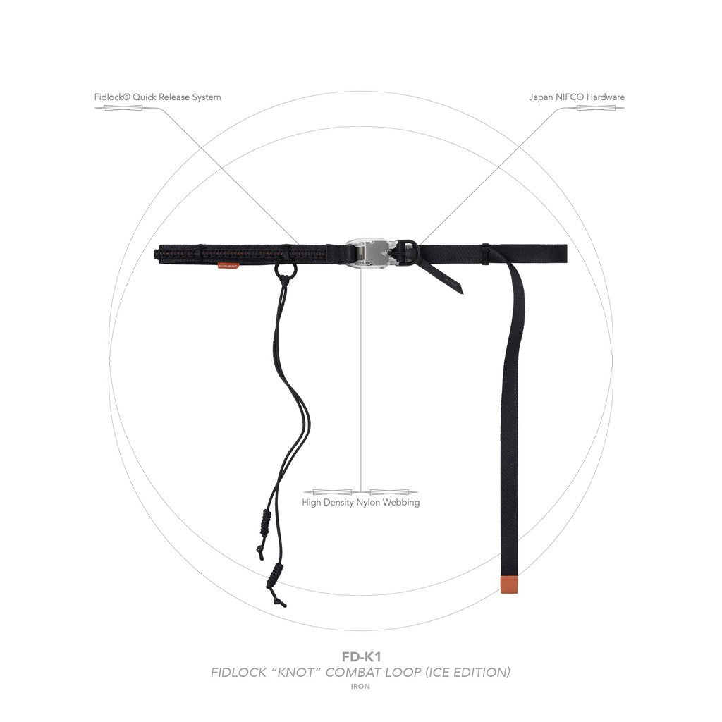"FD-K1" FIDLOCK "Knot" 戰鬥環（冰雪版）#IRON [GOOPI-25SS-JUL-01]