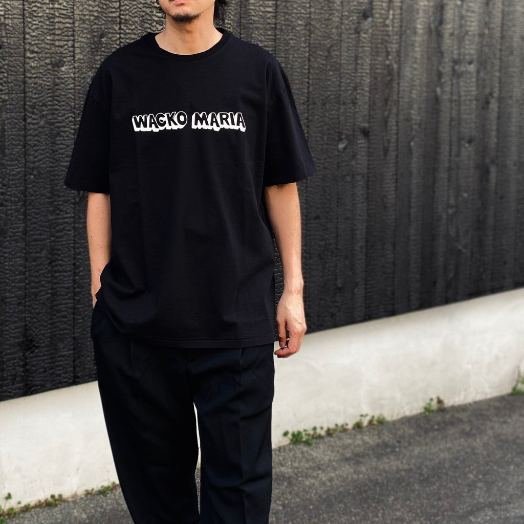 WASHED HEAVY WEIGHT CREW NECK T-SHIRT ( TYPE-3 ) #BLACK [26SS-WMT