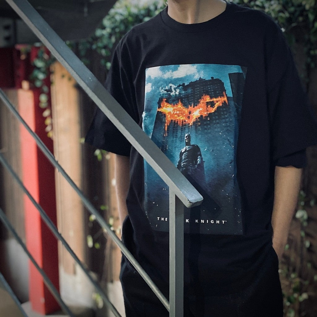 THE DARK KNIGHT TRILOGY | CREW NECK T-SHIRT ( TYPE-2 ) #BLACK [TDKT-WM-TEE02]