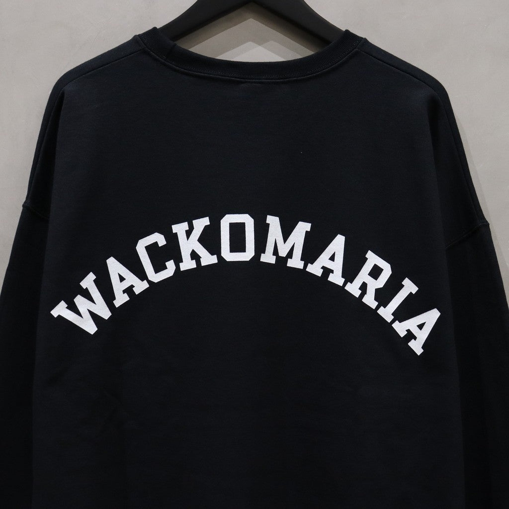 TIM LEHI | CREW NECK SWEAT SHIRT (TYPE-2) #BLACK [24FW-WMC-SS19]