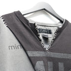 Bootleg Layered Crew Sweat (A MAN'S SHADOW) #AGED BLACK [M-P2-BG3]