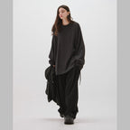 "X_Model-03" 普通長袖T卹 #靛藍 [GOOPI-24AW-NOV-01]