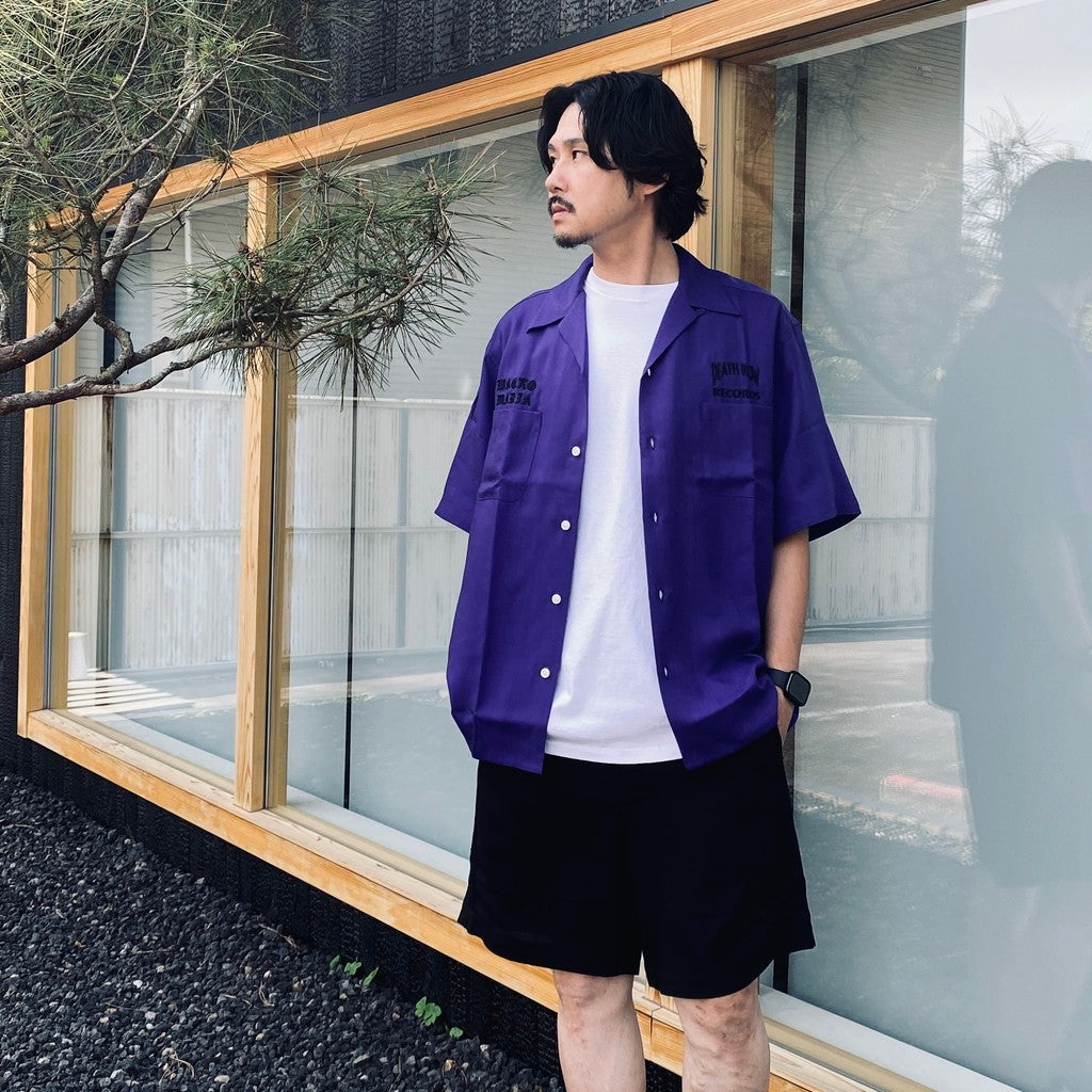 DEATH ROW RECORDS | 50'S SHIRT S/S #PURPLE [DEATHROW-WM-OC01]