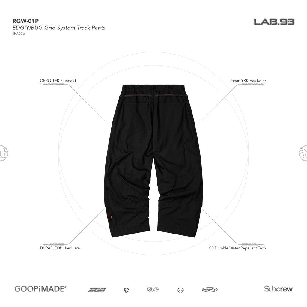 Subcrew | “RGW-01P” EDG(Y)BUG 網格系統運動褲 #SHADOW [GOOPI-25SS-JAN-02]