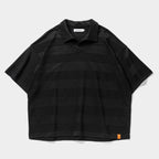 RIDGE BORDER OPEN POLO #Black [SS25-S06]