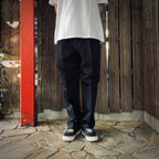 DOUBLE PLEATED CHINO TROUSERS #NAVY [25SS-WMP-PT13]