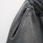 WEATHERED SWEAT PANTS - BLACK #BLACK [BWU-WSPB]