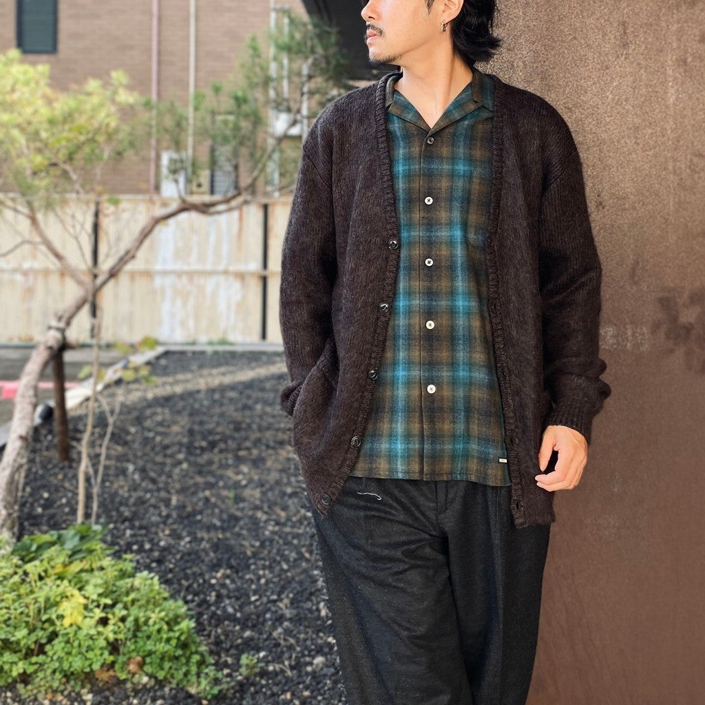 MIX MOHAIR CARDIGAN #BROWN [26FW-WMK-KN04]