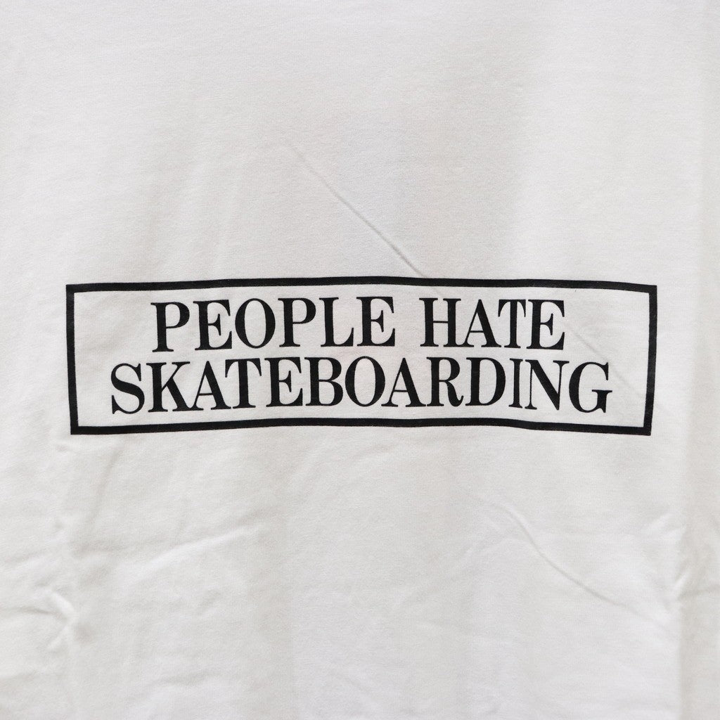 PEOPLE HATE SKATE T-SHIRT #WHITE [SS24-T12]