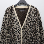 LEOPARD MOHAIR CARDIGAN #IVORY [25FW-WMK-KN08]