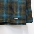 PENDLETON | WOOL OMBRE CHECK OPEN COLLAR SHIRT L/S ( TYPE-1 ) #BROWN / BLUE [26FW-WMS-PE01]