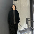 大黑色貼邊口袋襯衫 [CES26SH06]