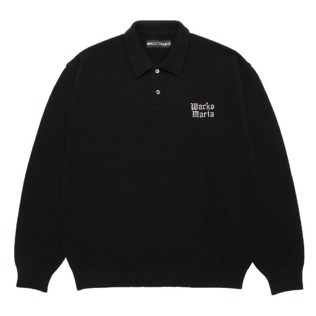 KNIT POLO SHIRT #BLACK [26FW-WMK-KN14]