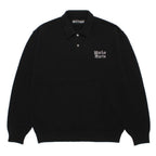 KNIT POLO SHIRT #BLACK [26FW-WMK-KN14]