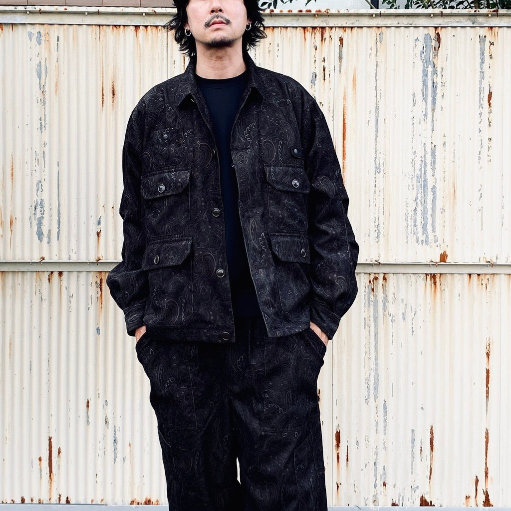 TECH FLYING SHIRT CORDUROY PAISLEY #D.BROWN [BE-88026W]