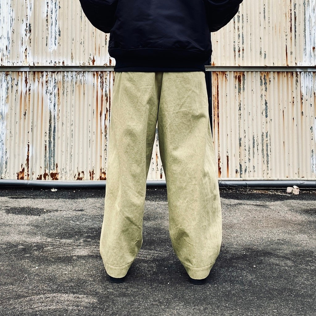 2TUCK WIDE PANTS（DENIM） #PISTACHIO [AY-1026B]