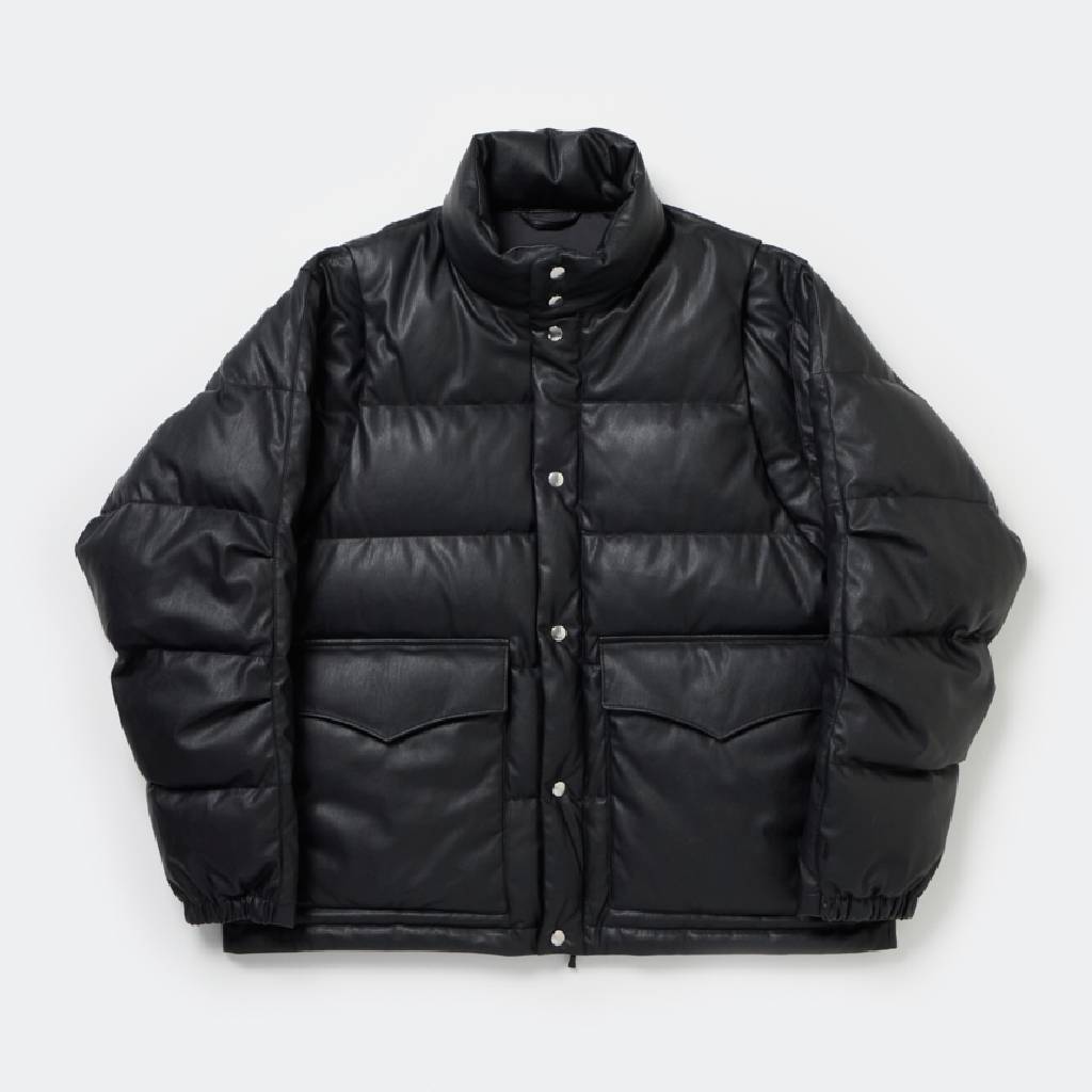 TECH 2WAY SYNTHETIC SKIN DOWN JACKET #BLACK [BW-41025W]