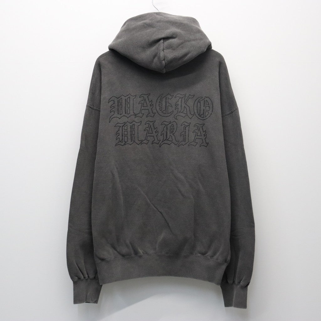 WASHED MIDDLE WEIGHT FULL ZIP HOODED SWEAT SHIRT #GRAY [26SS-WMC-SS04]