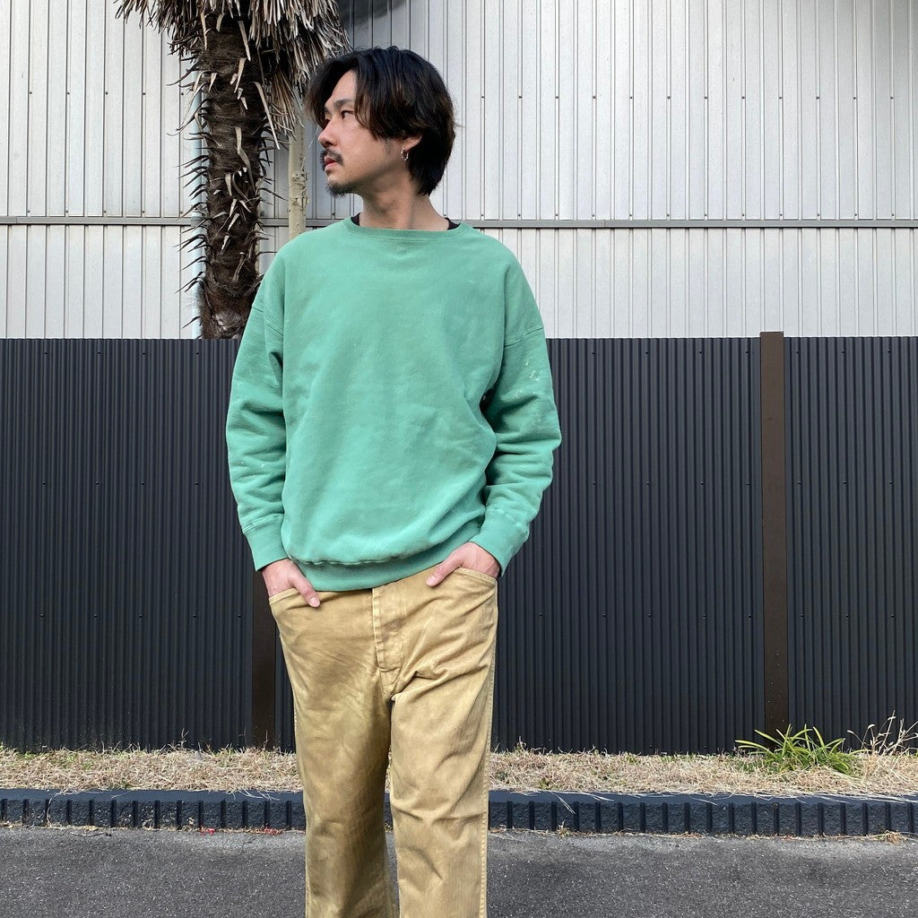 DISTRESSED SWEATSHIRT AGED #GREEN [BW261-DSS]