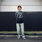 U.S. AIR FORCE EAGLE SWEATSHIRT AGED #AGED BLACK [BW252-UAES]