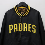 MLB | SD | REVERSIBLE VARSITY JACKET ( TYPE-3 ) #BLACK-BEIGE [MLB-WM-BL03]