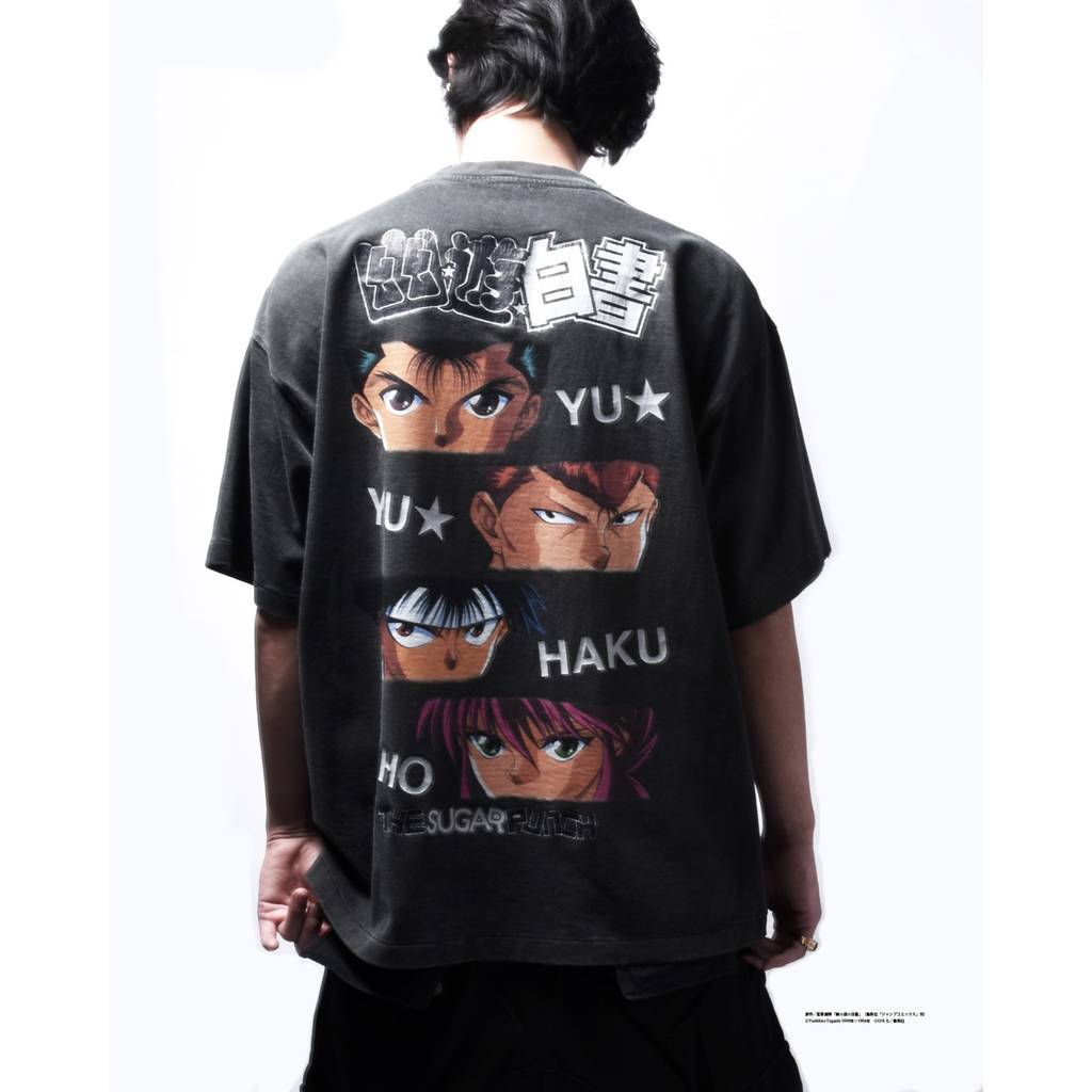 幽遊白書 | 春夏T卹 - TEAM URAMESHI #黑色 [TYUM24AM007]
