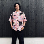 JEAN-MICHEL BASQUIAT | S/S HAWAIIAN SHIRT ( TYPE-3 ) #ONE [BASQUIAT-WM-HI27]