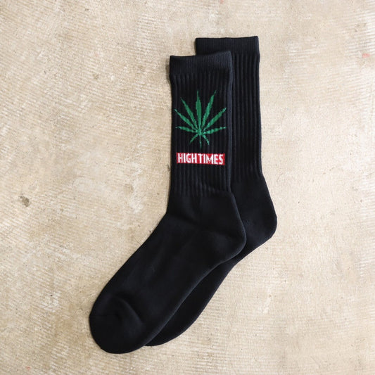 HIGHTIMES / SKATER SOCKS ( TYPE-2 ) #BLACK [HIGHTIMES-WM-SO04]