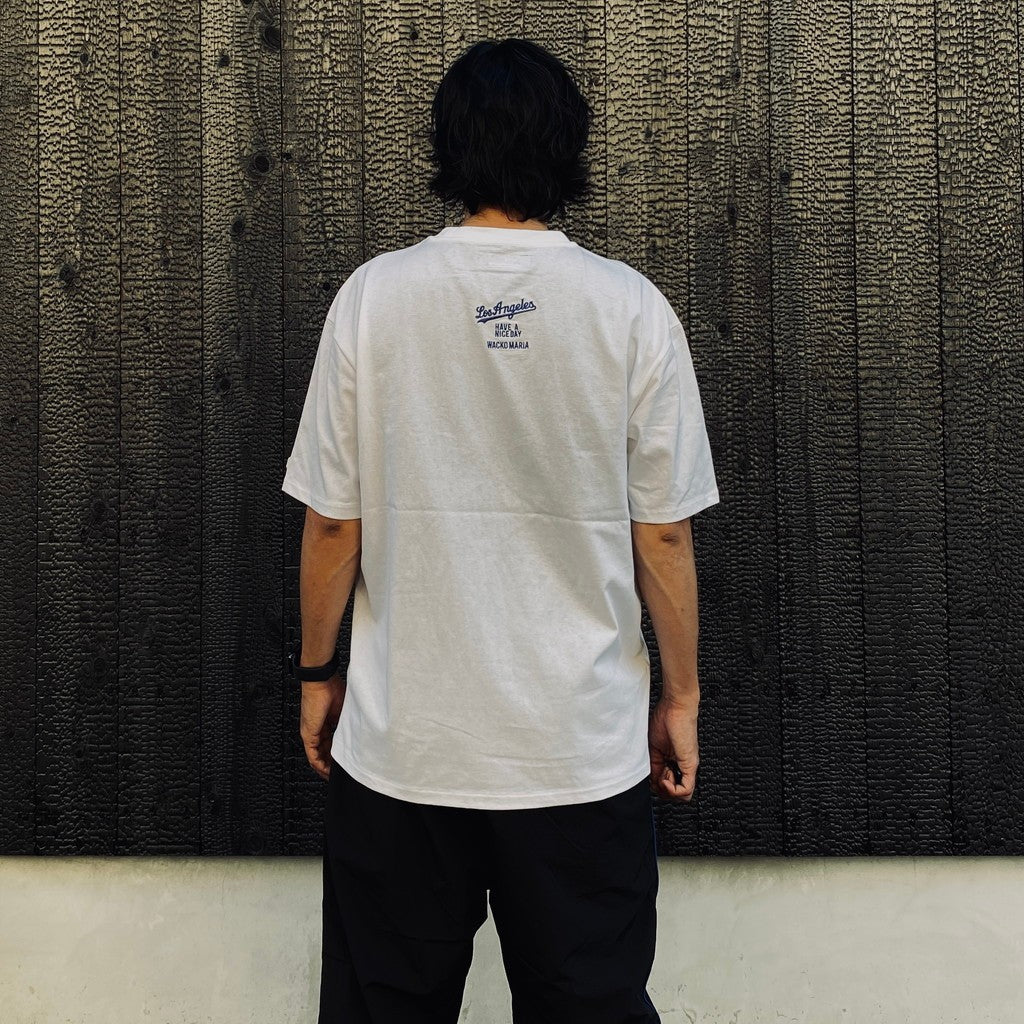 MLB | LA | CREW NECK T-SHIRT ( TYPE-2 ) #WHITE [MLB-WM-TEE02]