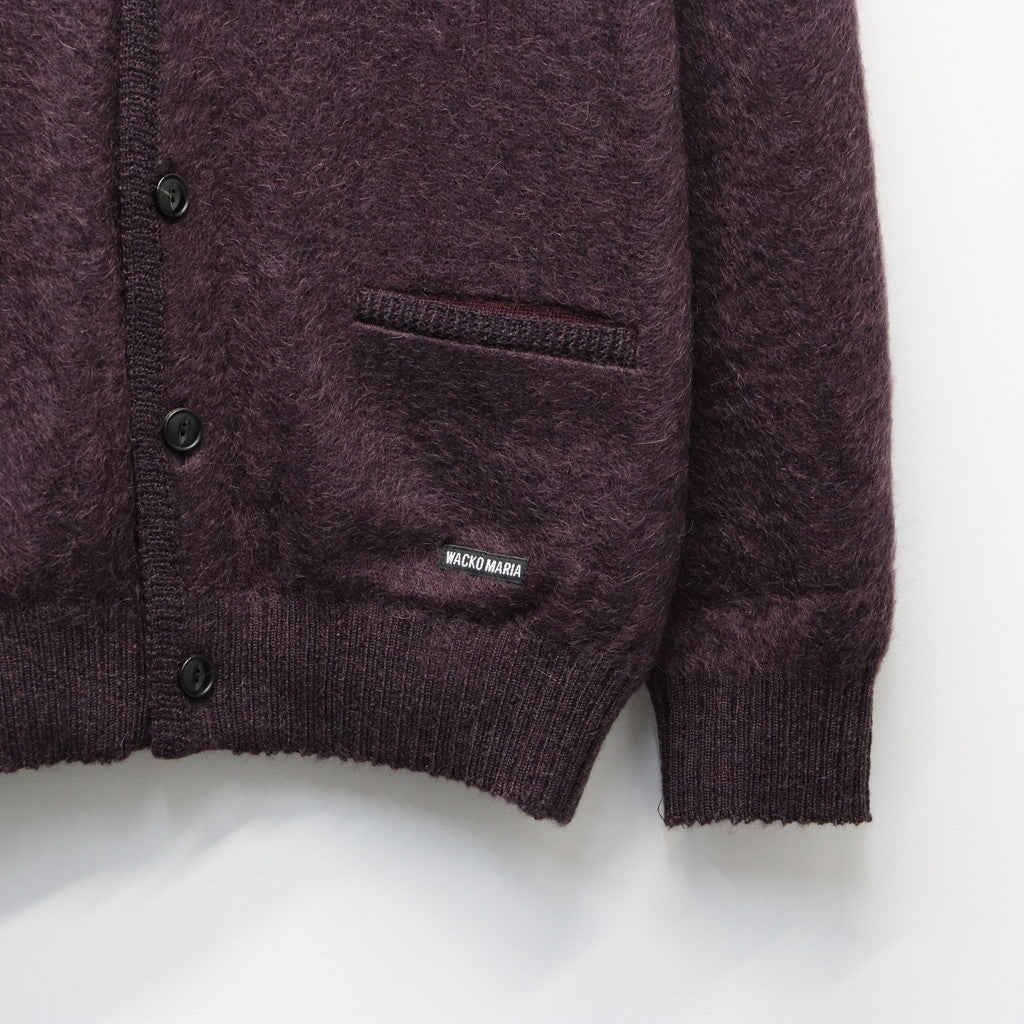 MOHAIR CARDIGAN #PURPLE [25FW-WMK-KN20]