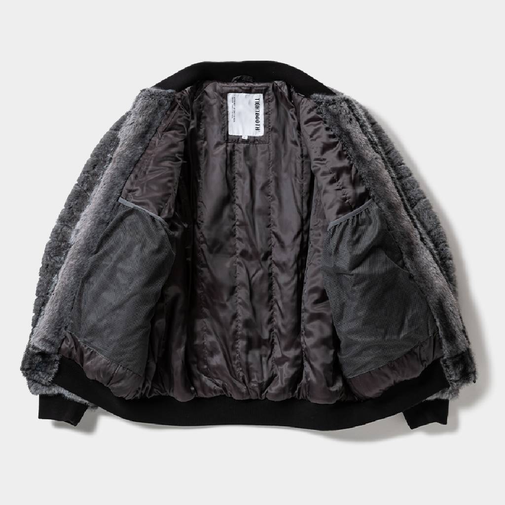 T QUILT FUR MA-1 #Black [FW25-JK04]