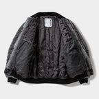 T QUILT FUR MA-1 #Black [FW25-JK04]