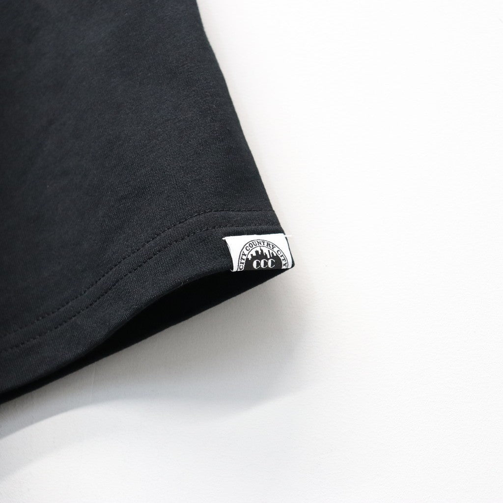 COTTON T-SHIRT_CITY LIGHTS #BLACK [CCC-261T003]