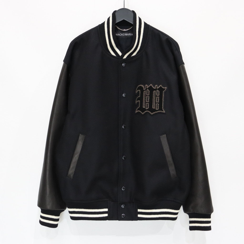 WACKO MARIA LEATHER VARSITY JACKET 25SS
