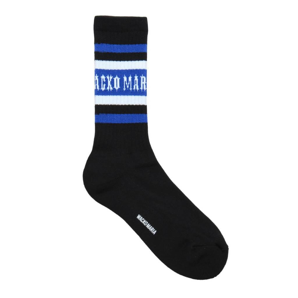 SKATER SOCKS ( TYPE-1 ) #BLACK-BLUE [25FW-WMA-SO01]