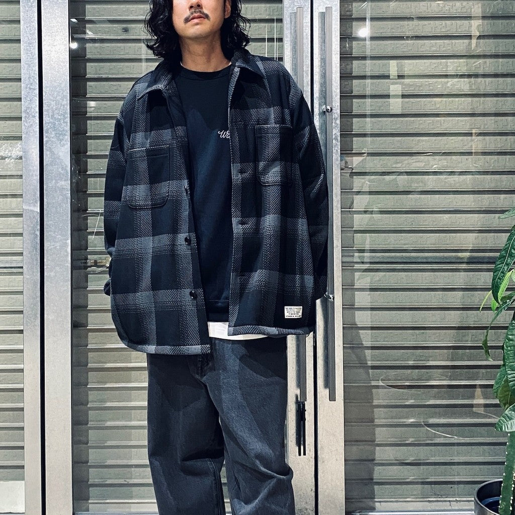 FLEECE SHIRT ( TYPE-1 ) #CHARCOAL [24FW-WMO-BL24]