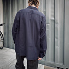 KASURI 開領長袖襯衫 #海軍藍 [25SSE-WMS-OC03]