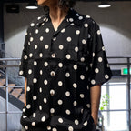 HAWAIIAN SHIRT S/S -TYPE 3- #BLACK-WHITE [24SS-WMS-HI03]