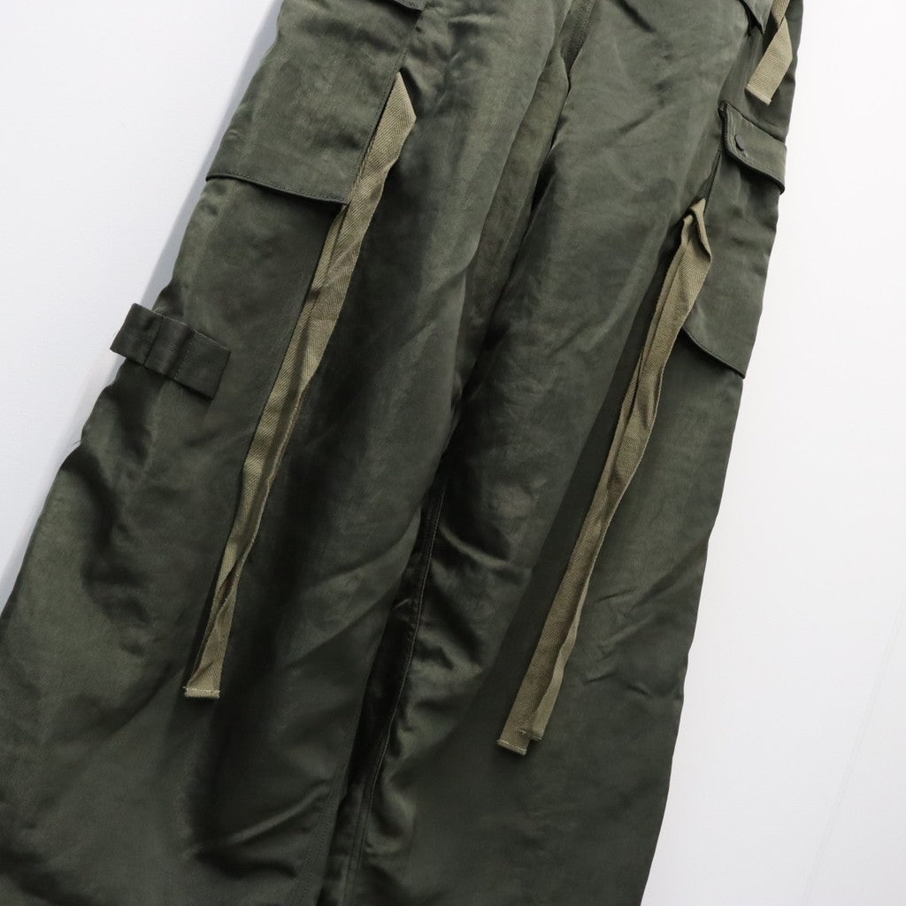 Twist Nylon Cargo Pants (HEAVY NYLON TWILL) #OLIVE [M-P4-PT10]