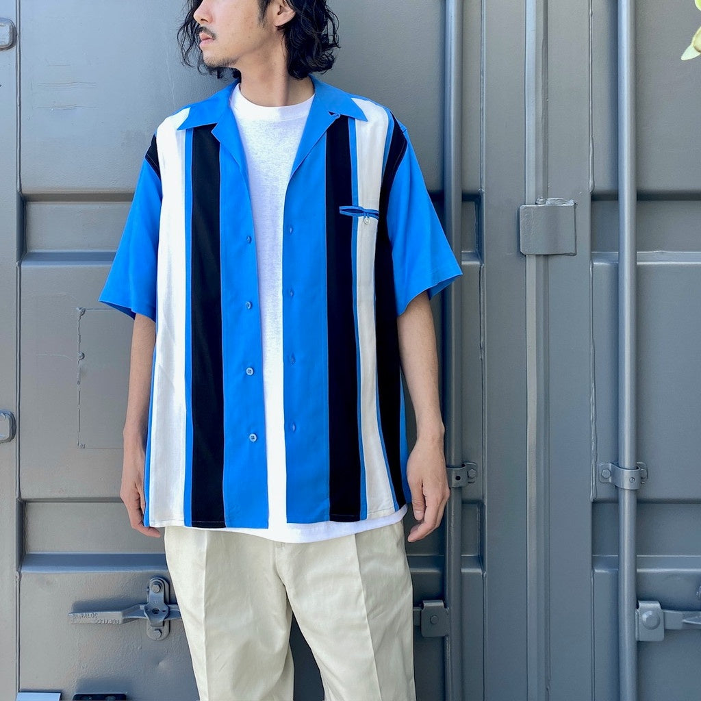 SWITCHING SHIRT S/S -TYPE 2- #BLUE [24SS-WMS-OC14]