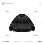 「8SE-01K」 MEGA-type Plaid Knit Sweater #SHADOW [GOOPI-24AW-NOV-03]