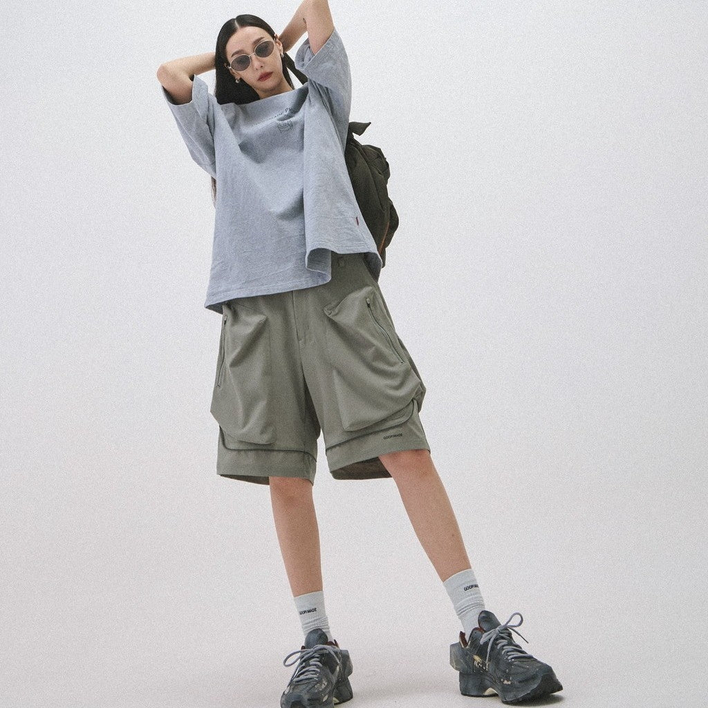 "LM-S01" G-輕便實用短褲 #SAGE [GOOPI-24SS-AUG-01]
