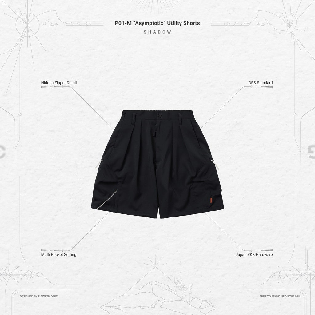 P01-M 「Asymptotic」 Utility Shorts #SHADOW [GOOPI-24SS-APR-01]