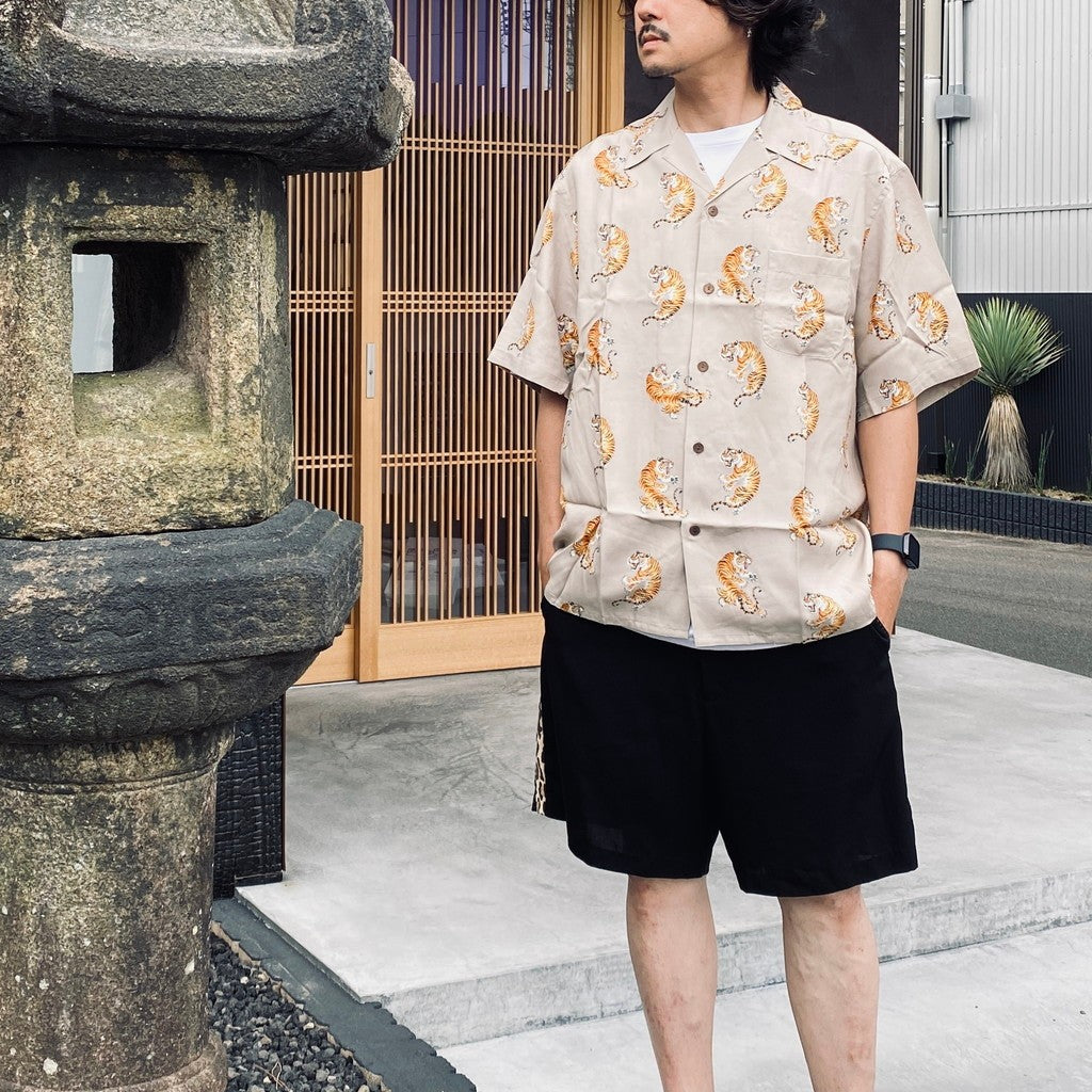 TIM LEHI | HAWAIIAN SHIRT S/S ( TYPE-2 ) #GRAY [26SS-WMS-HI04]