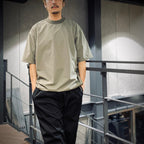 科技高領短袖T卹 #狼灰色 [BE-63025]