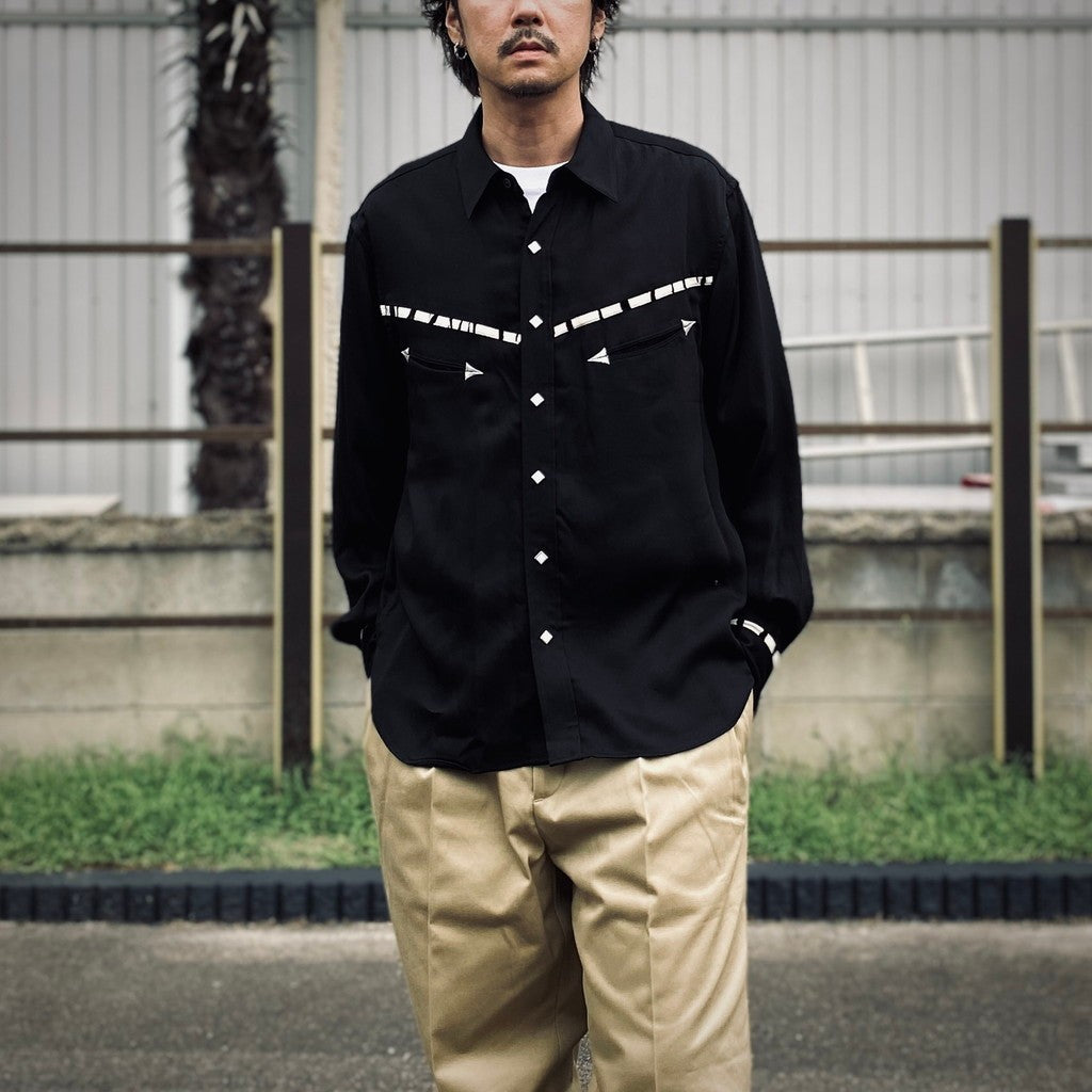 西部長袖襯衫 #黑色 [25FW-WMS-WS01]